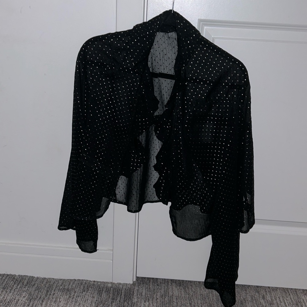 Boohoo - Gold Studded black blouse - Size 10 - Excellent Condition